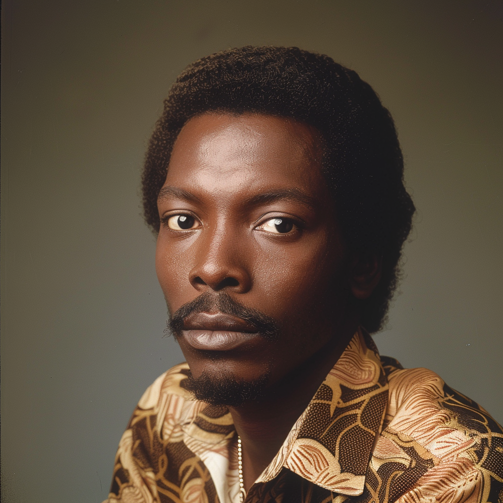 Ebony black actor portrait 1977