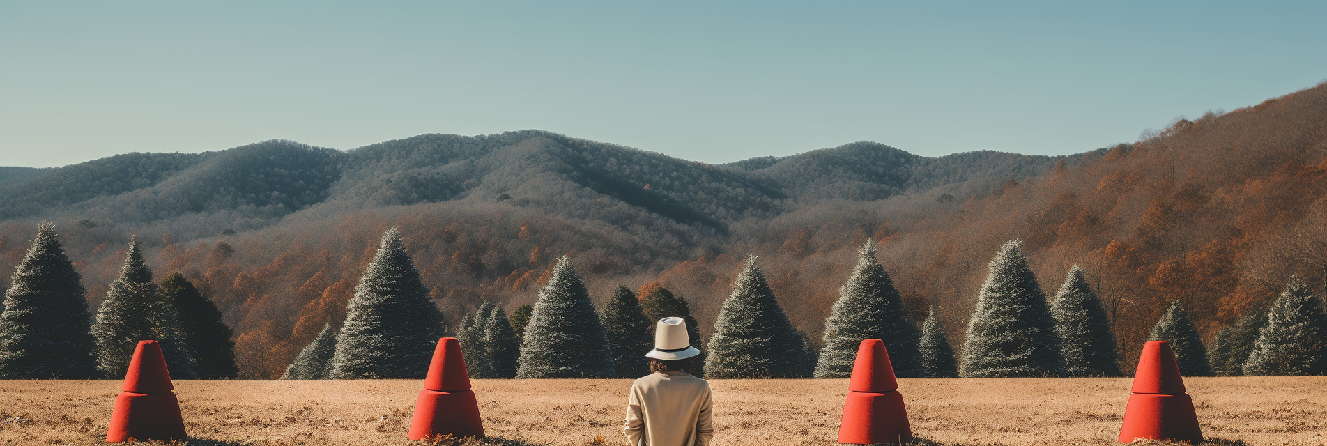 Eccentric Christmas Characters at Tree Farm