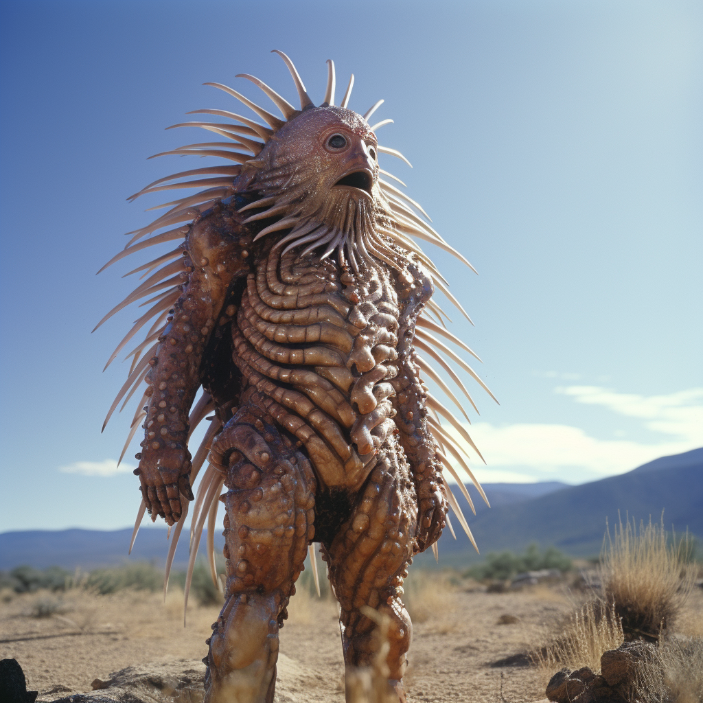 Enigmatic Echidna-Man Prophet in 90s Movie