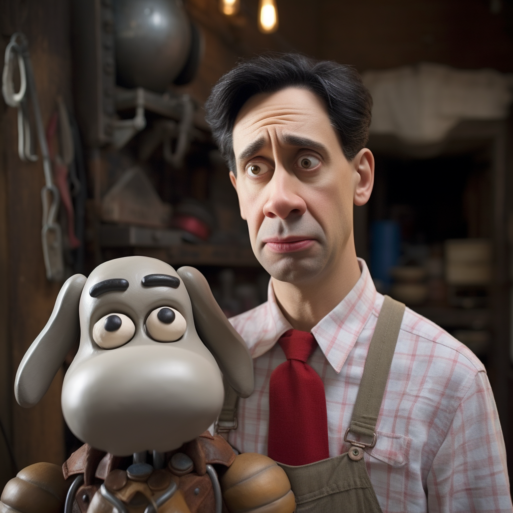 Ed Miliband as Wallace and Gromit