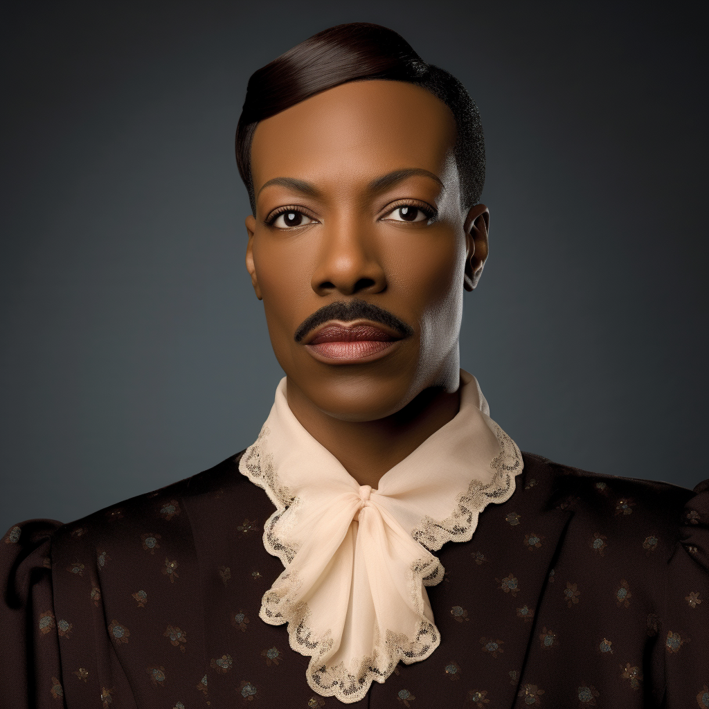 Eddie Murphy as a clean-shaven woman