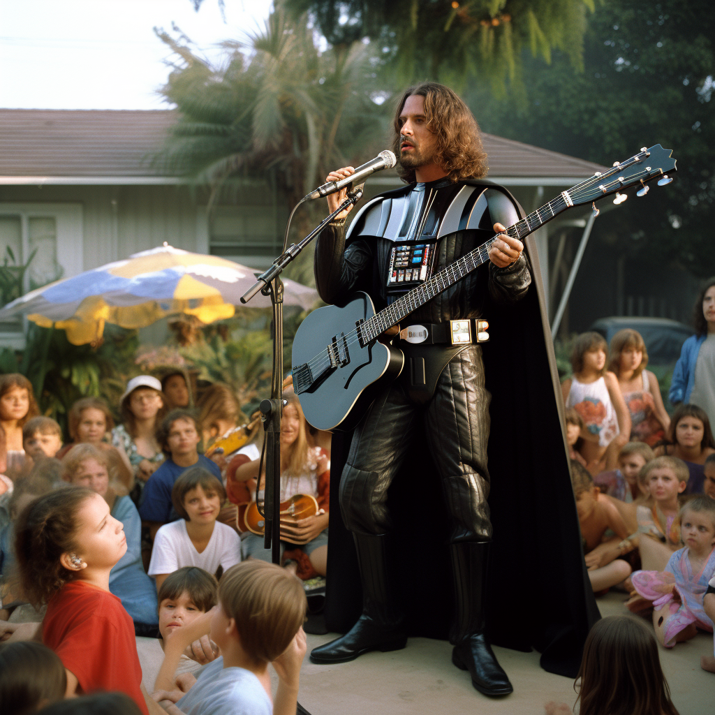 Eddie Vedder rocking as Darth Vader