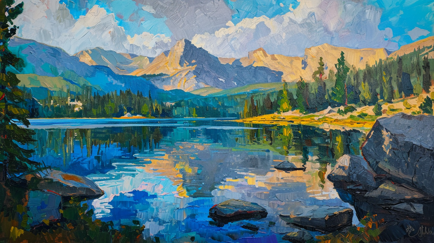 Edgar Payne Bear Lake Colorado painting