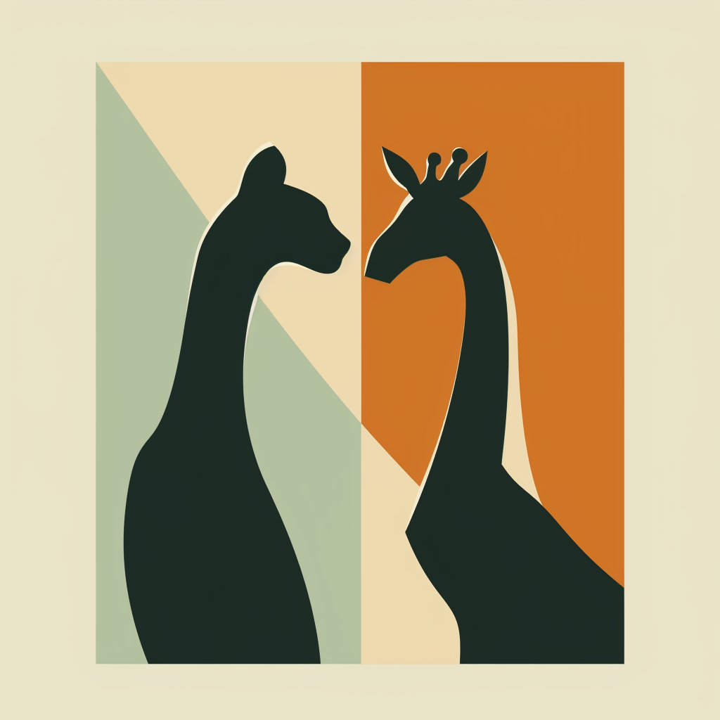 Education Logo Silhouette Puma Giraffe