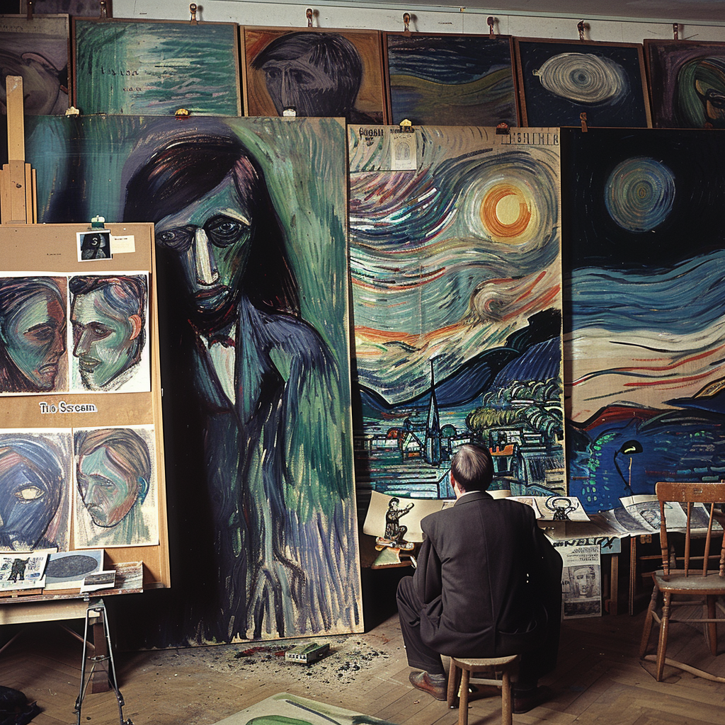 Edvard Munch in Studio Artworks