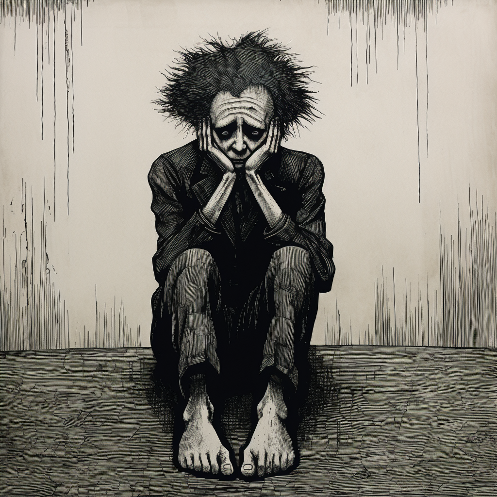 Edward Gorey Joker: Distressed Head