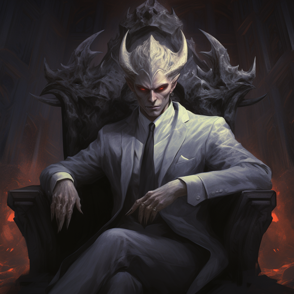 Eerie and Elegant Men Demon