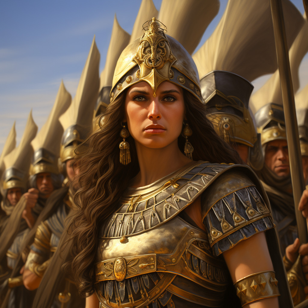 Egyptian army supporting Cleopatra & Mark Antony