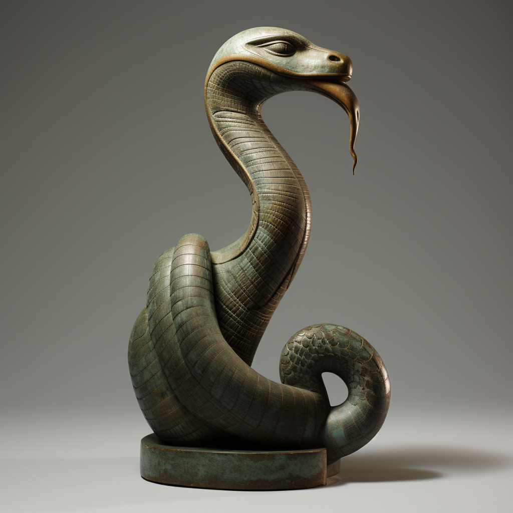 Egyptian Cobra Statue about to strike