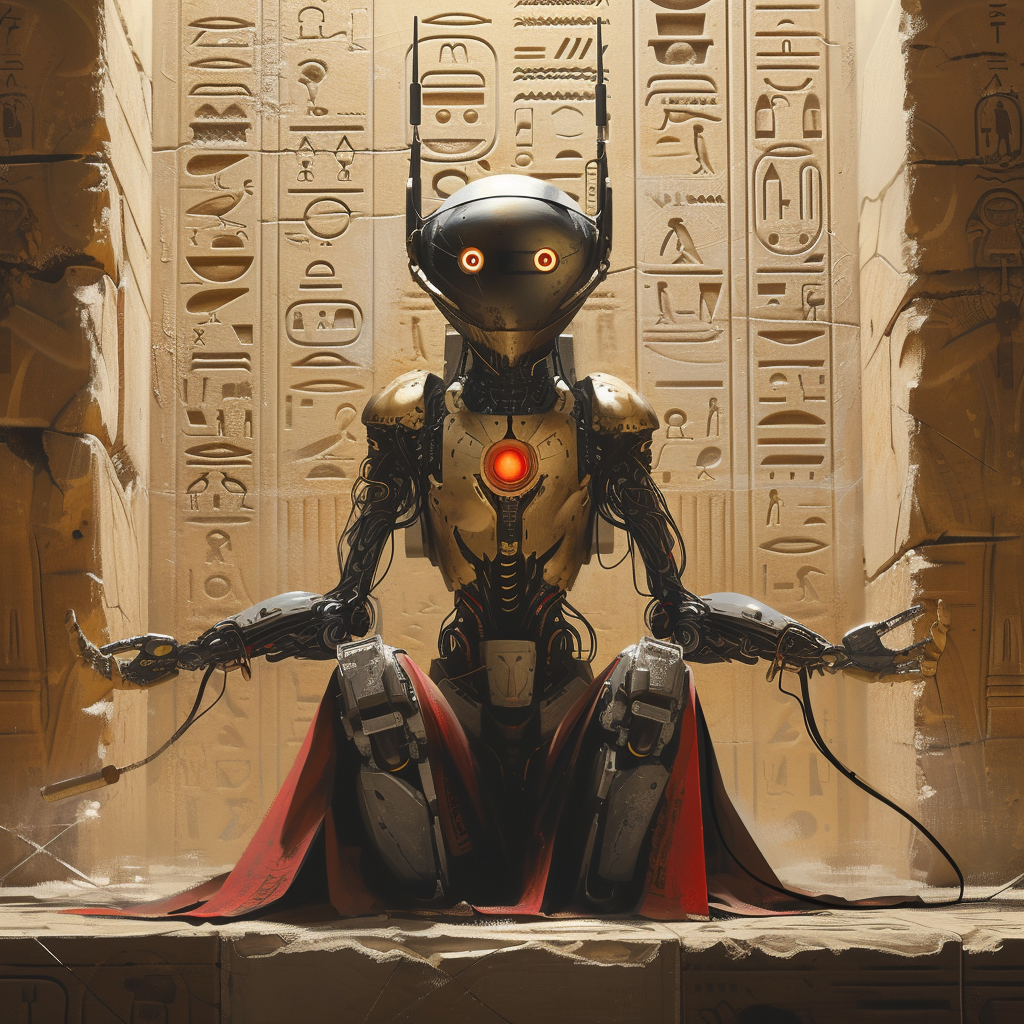 Egyptian God Medjed Robot