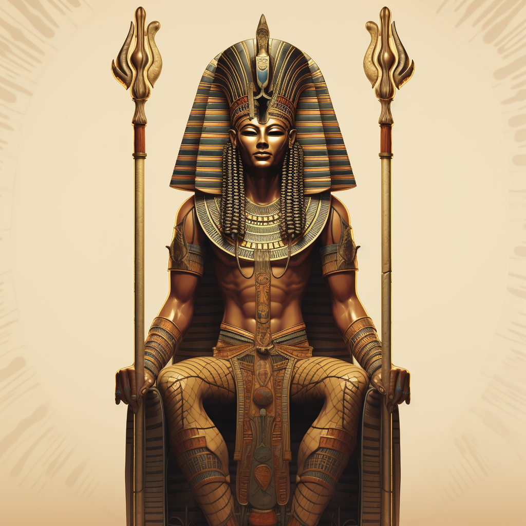 Ancient Egyptian God Osiris Illustration