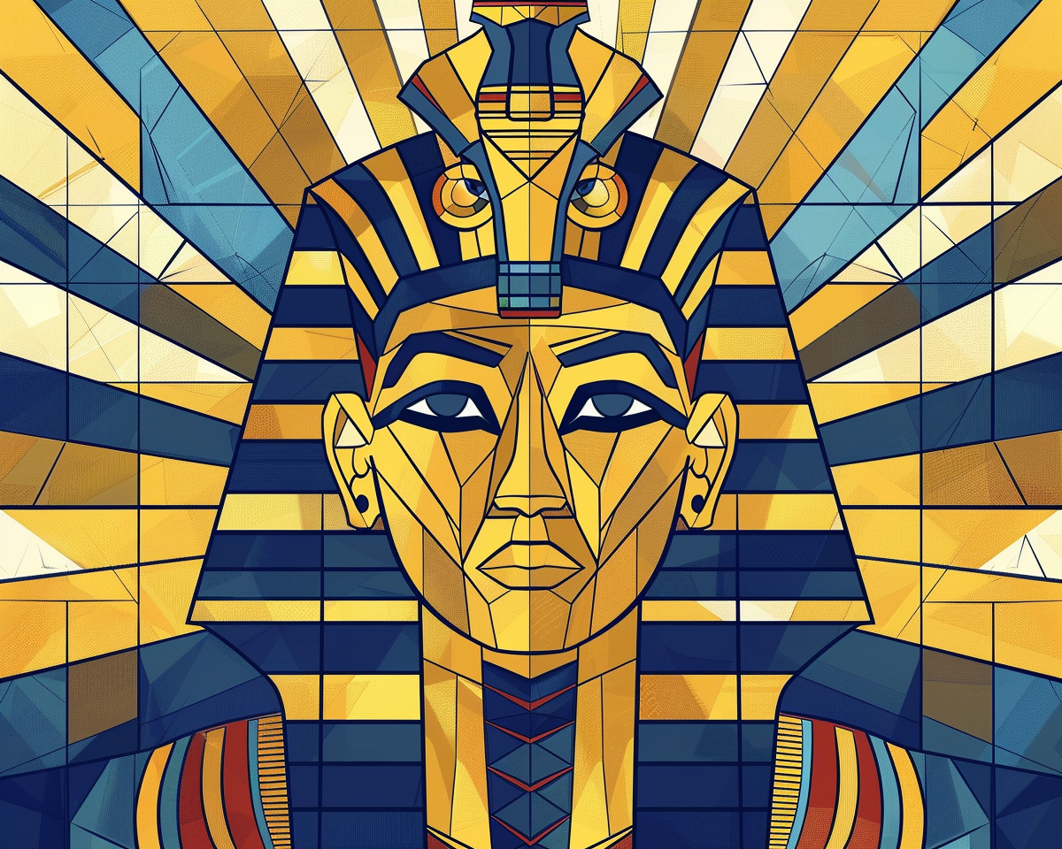 Egyptian God Ra Line Drawing