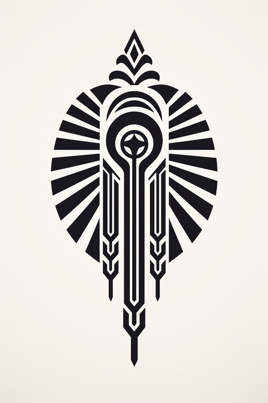 Ancient Egyptian logo design on white background