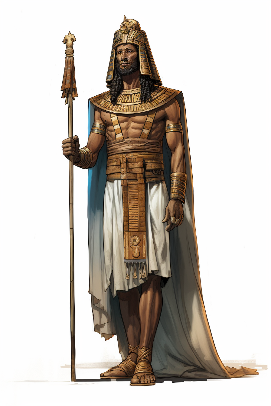 Ancient Egyptian Temple Guard Full Body