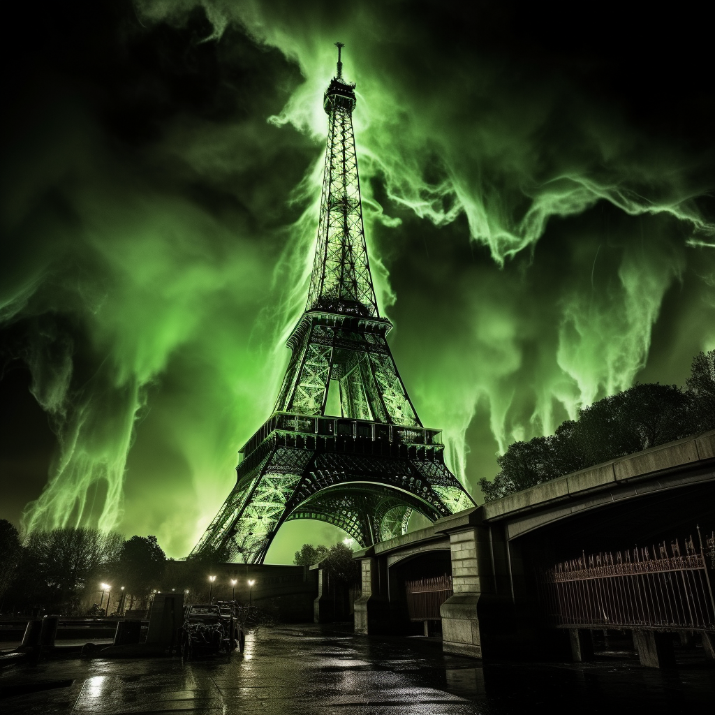 Spooky Halloween Eiffel Tower