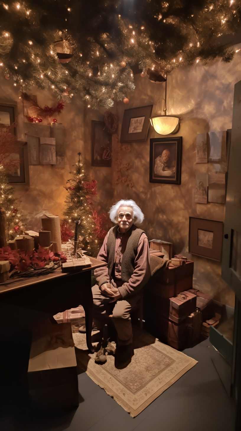 Einstein hiding gifts in 4D