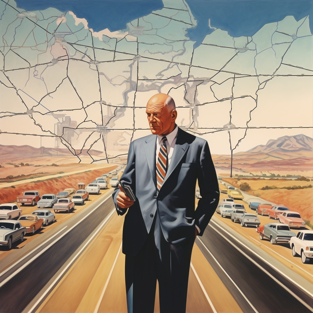 President Eisenhower with electric grid