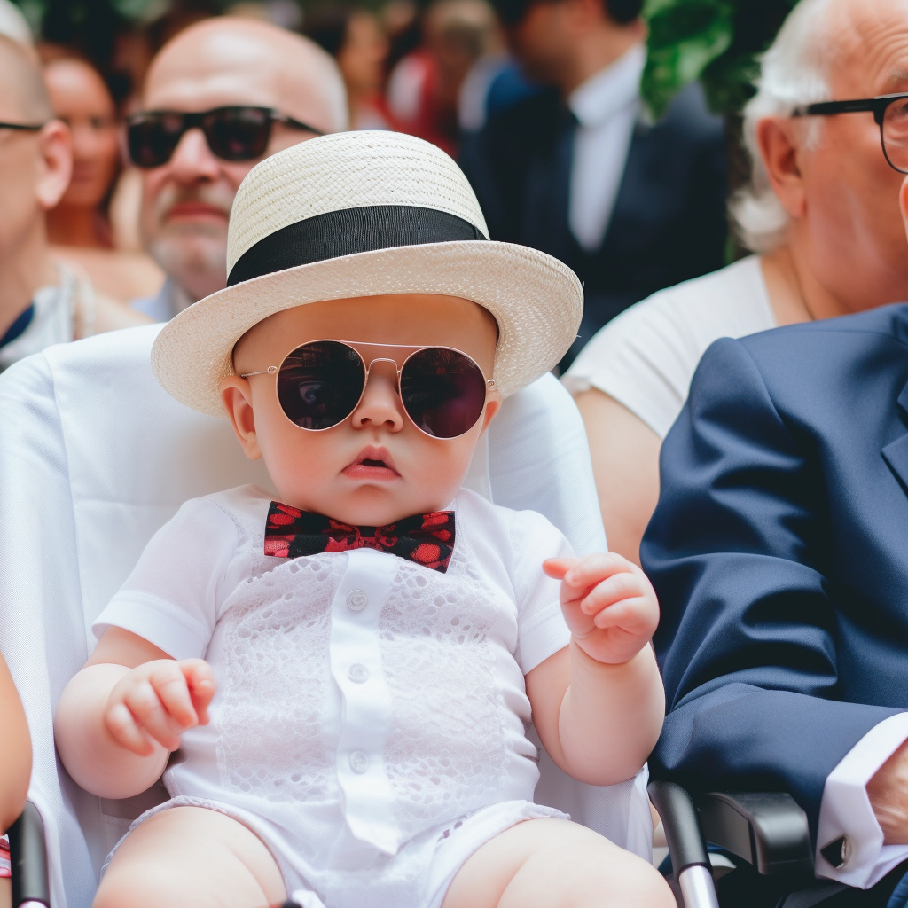 Photo of Elderly Man and Grandson on Park Bench