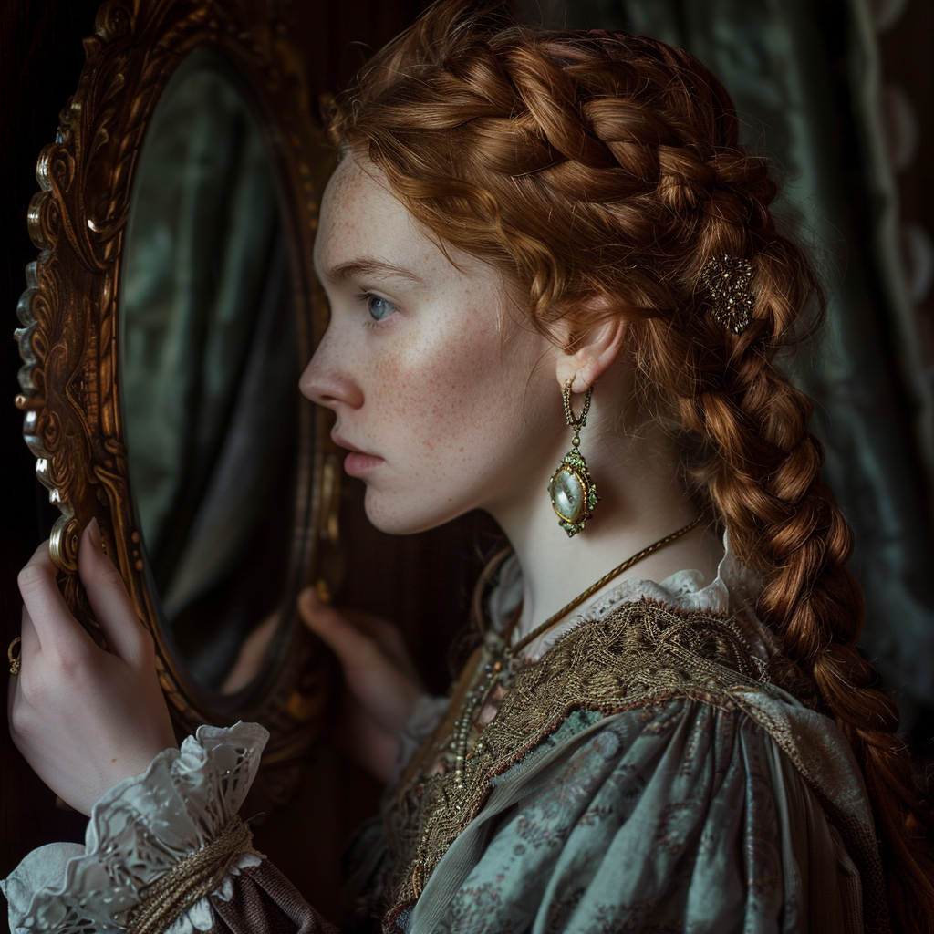 Eleanor Tomlinson Red Hair Cloak