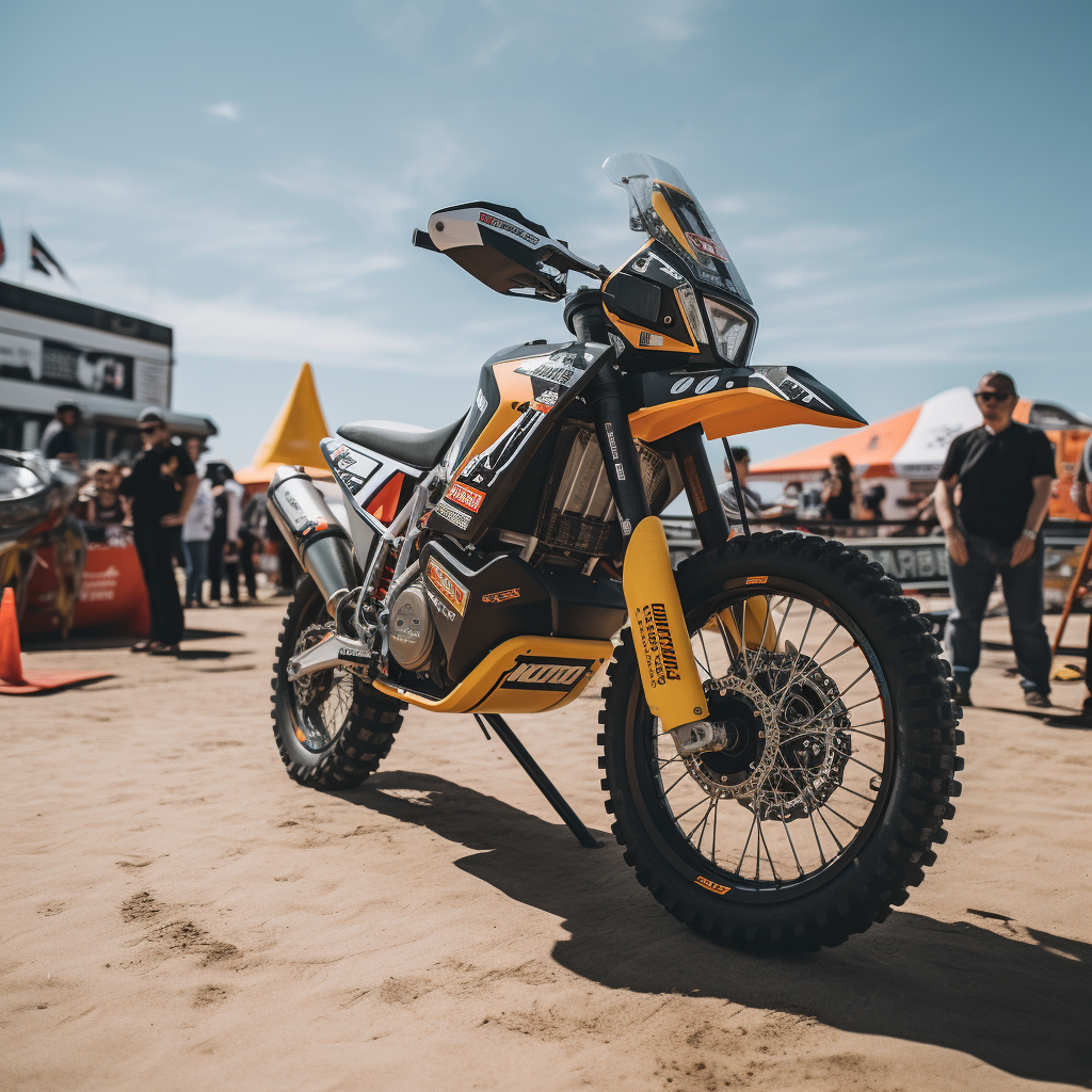 Dakar Rally Racing Motorcycle with Innovations