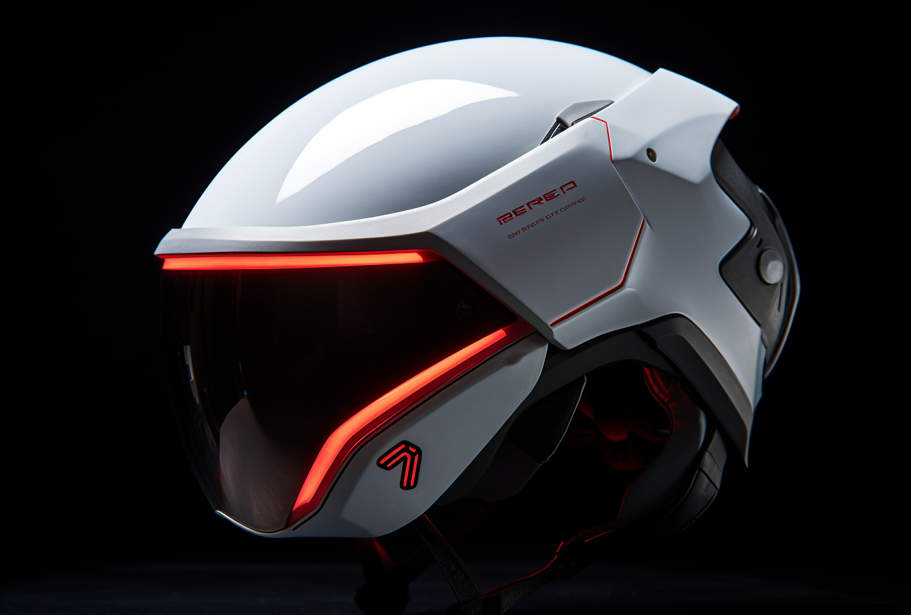 Electric Helmet with Ethereal Lighting