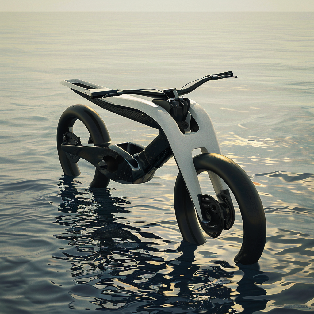 Electric hydrobike modern ride outdoors