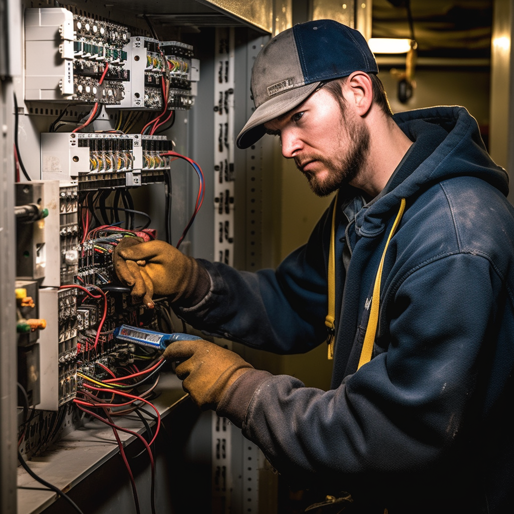 Electrical apprenticeship training concept photo