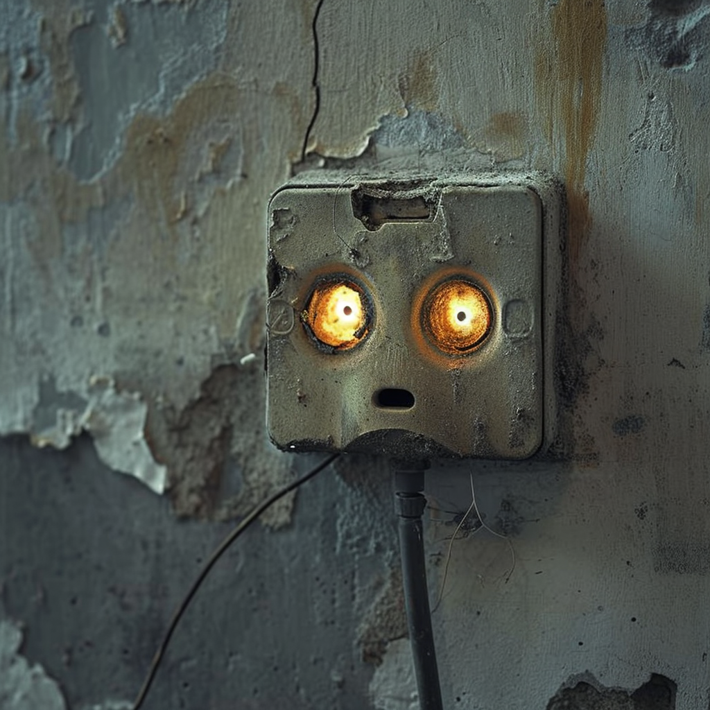 Electrician Installing Hollow Wall Box