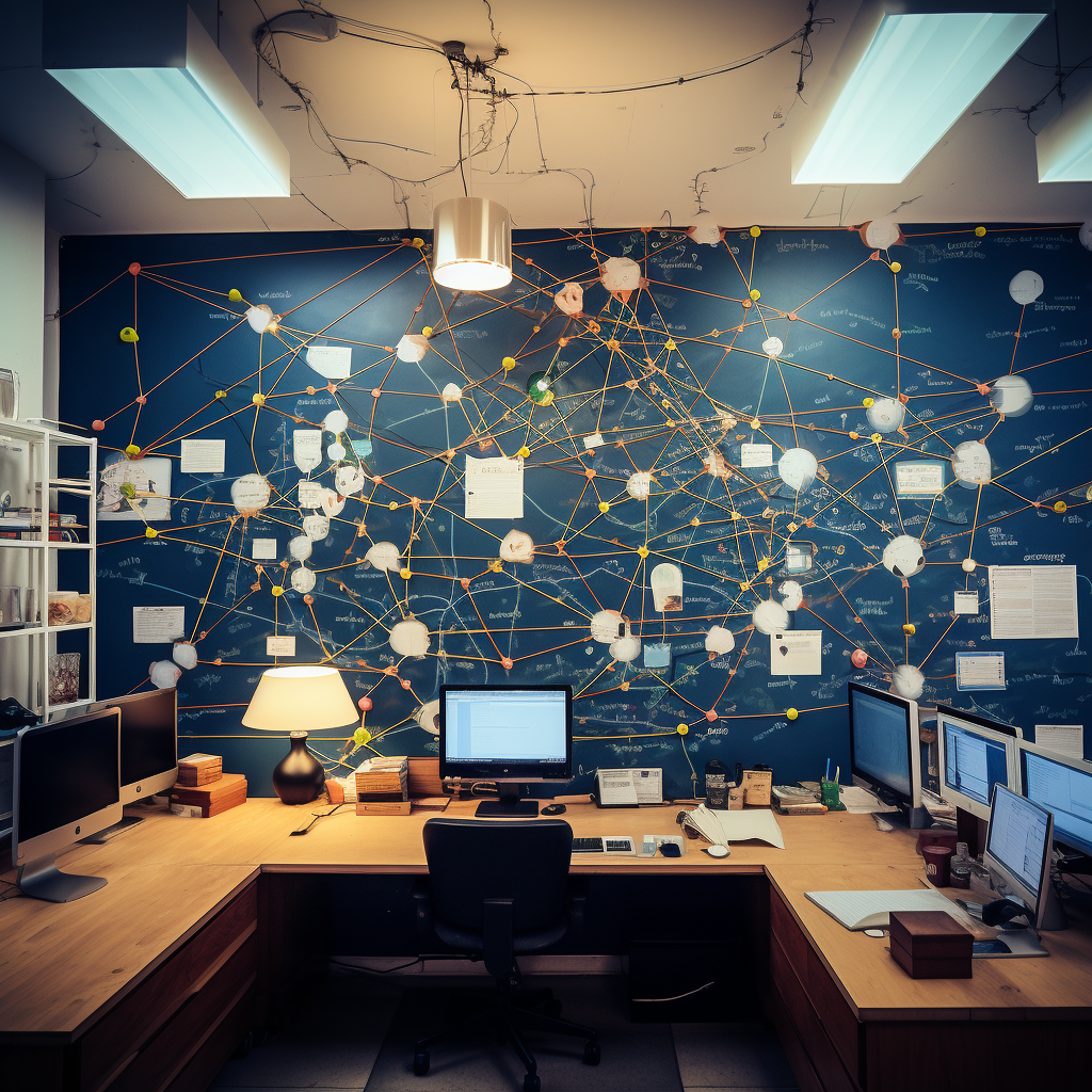 Office Electricity Network Planning Diagram