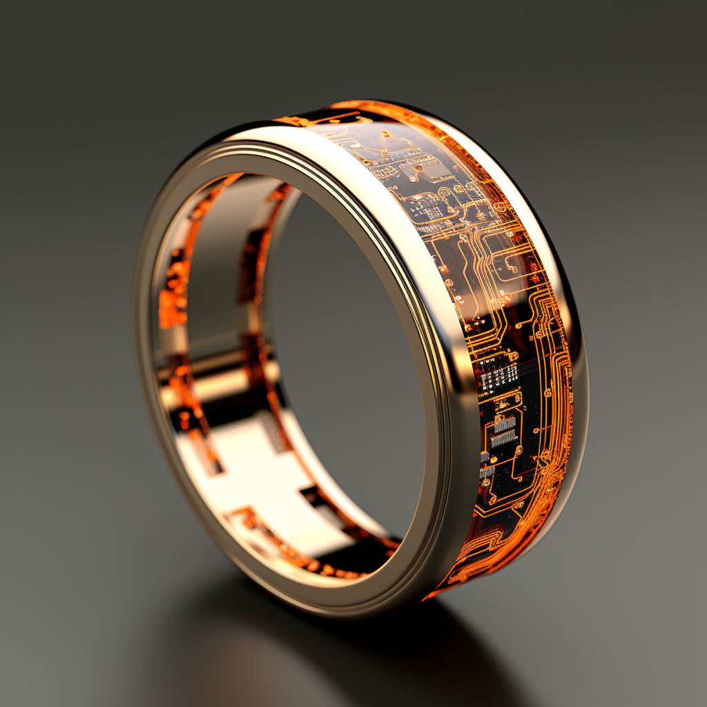 Stylish electronic emission capacity ring