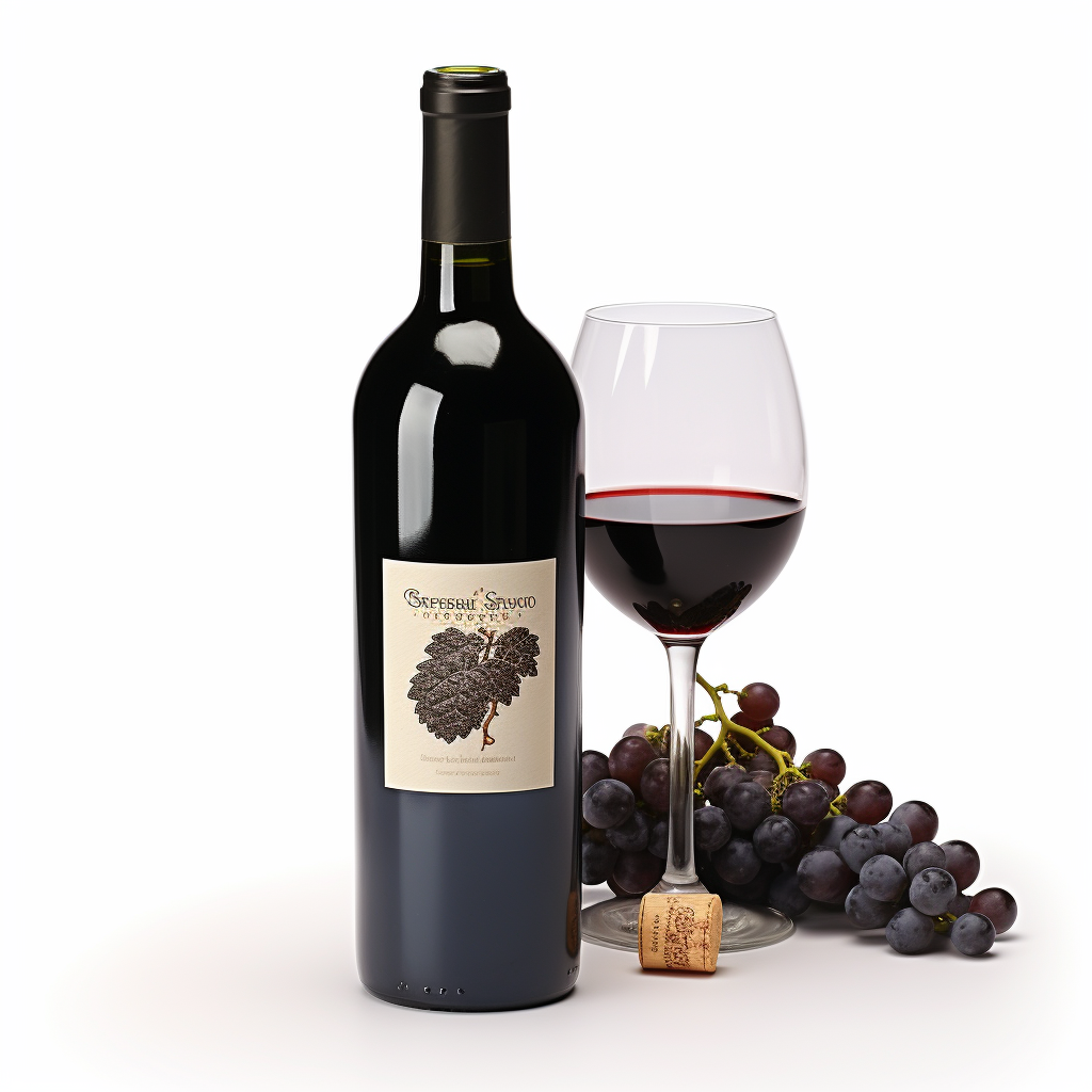 Coffee Bean Grape Cluster for Wine Label