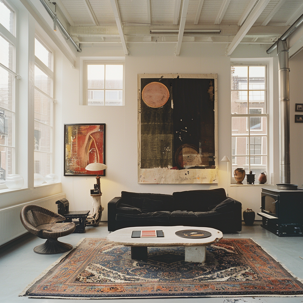 Elegant Dutch Loft Living Room