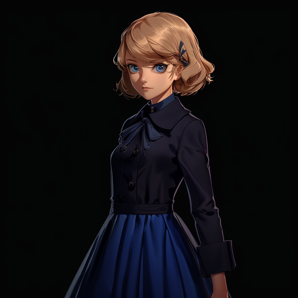 Elegant English Aristocrat Girl Blue Eyes