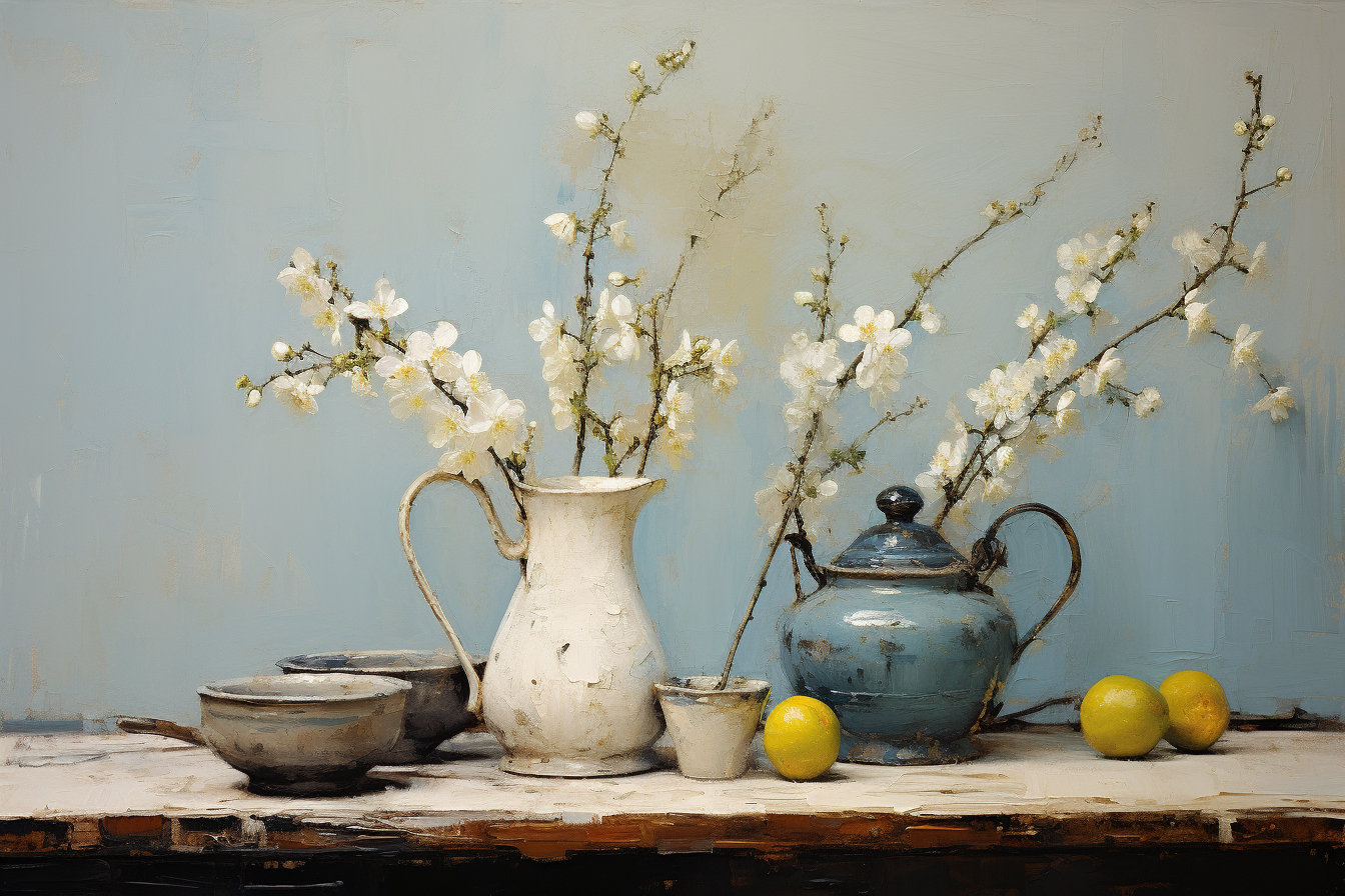 Beautiful floral arrangement by Emil Carlsen and William Nicholson