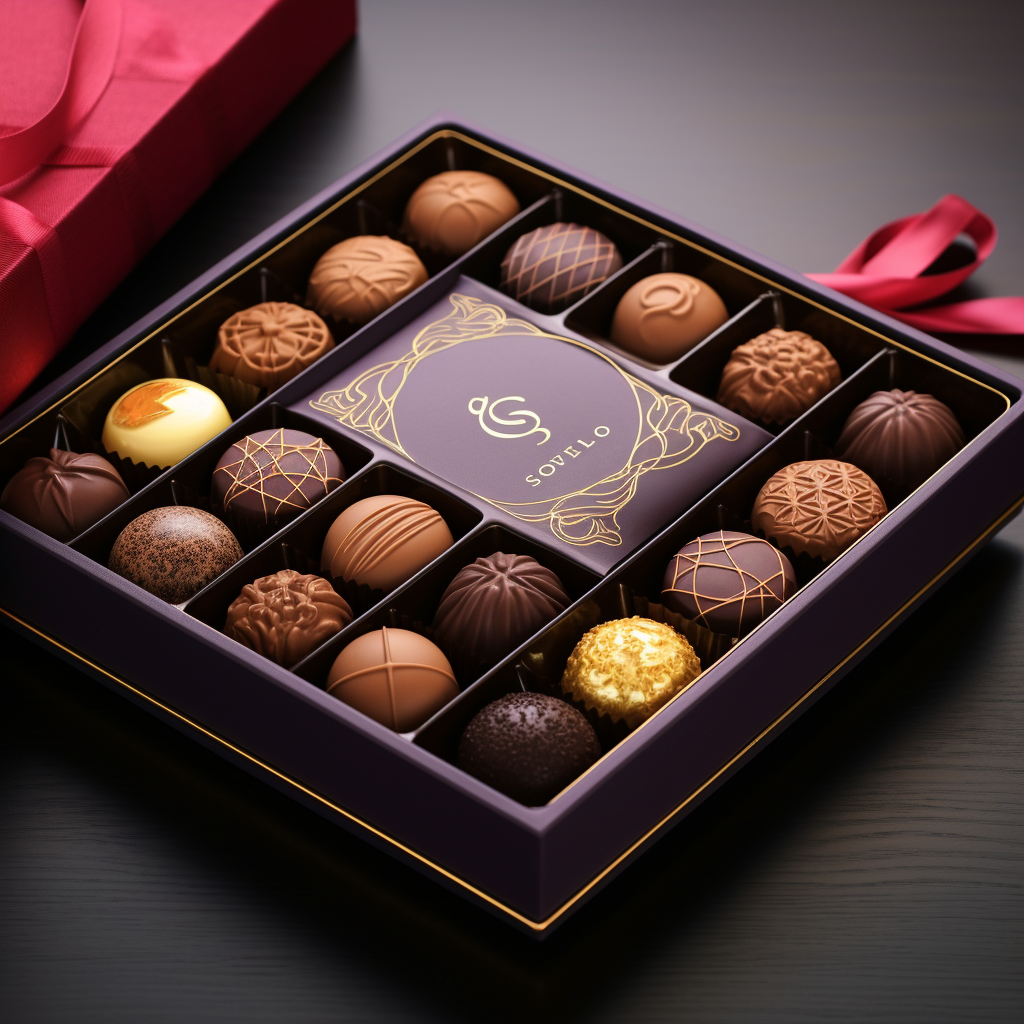 Luxury anniversary bonbon box