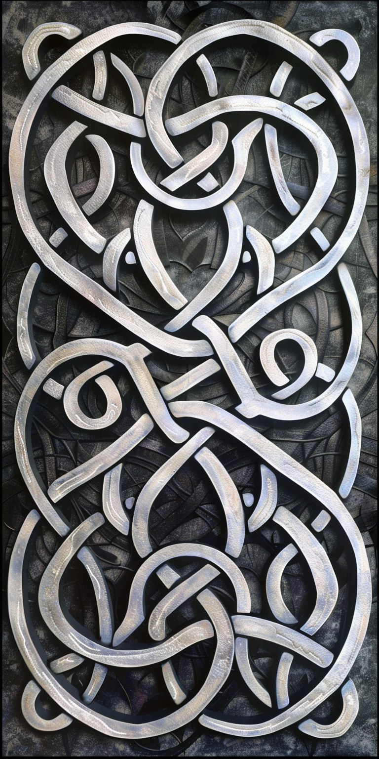 modern celtic tracery art