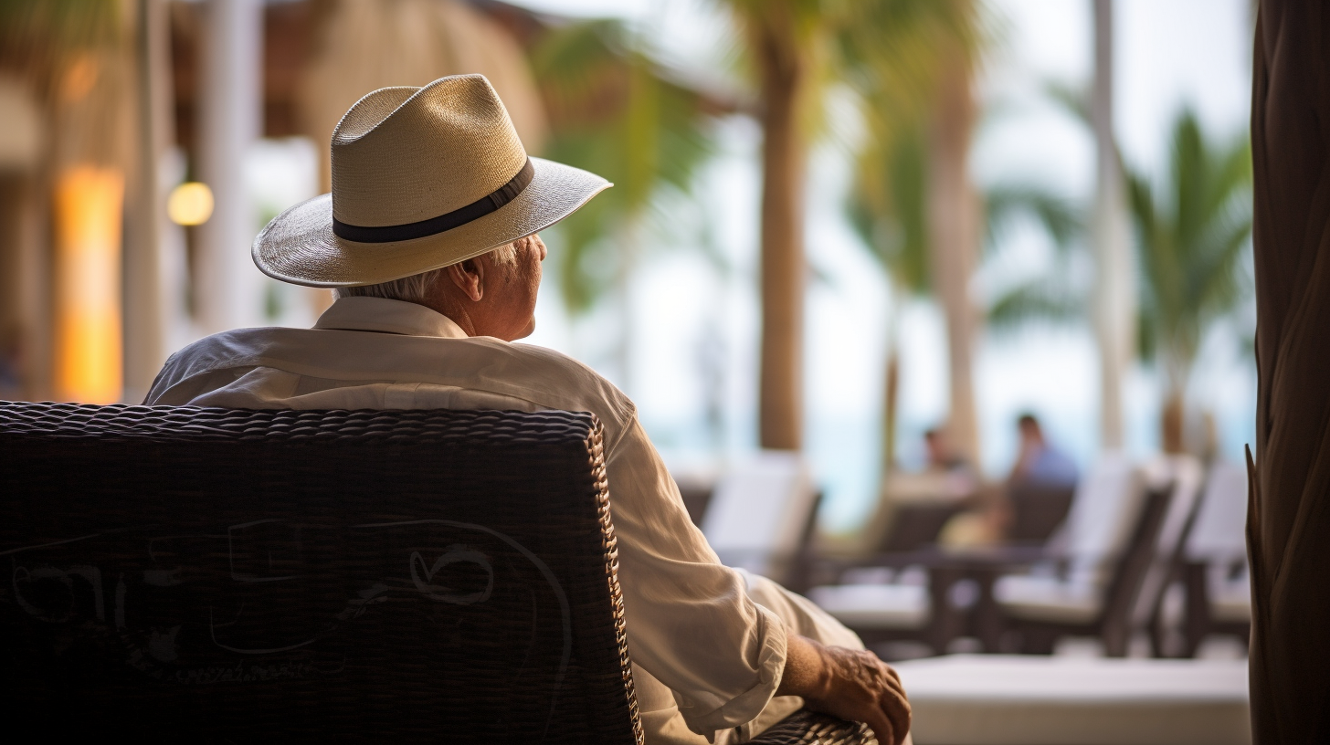 Elegant modern people enjoying luxury vacation in Nayarit, Mexico