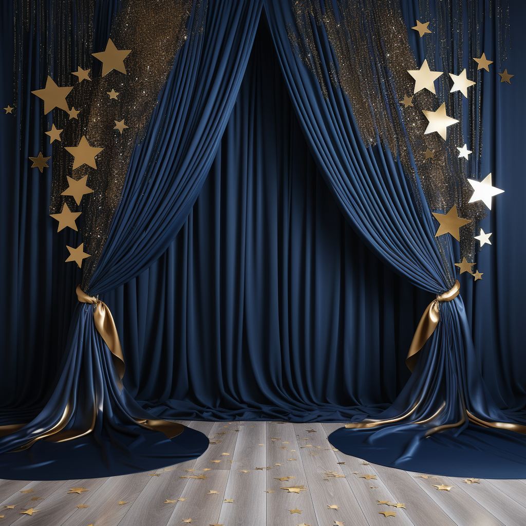 Elegant navy blue prom background