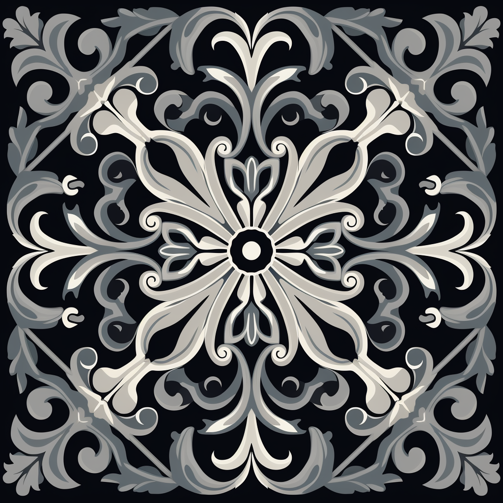 Ornamental pattern for screen printing