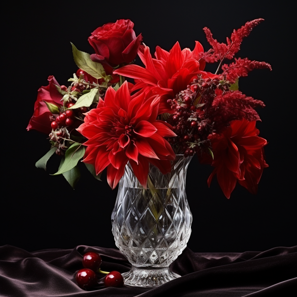 Fresh and Elegant Red Flower Arrangement