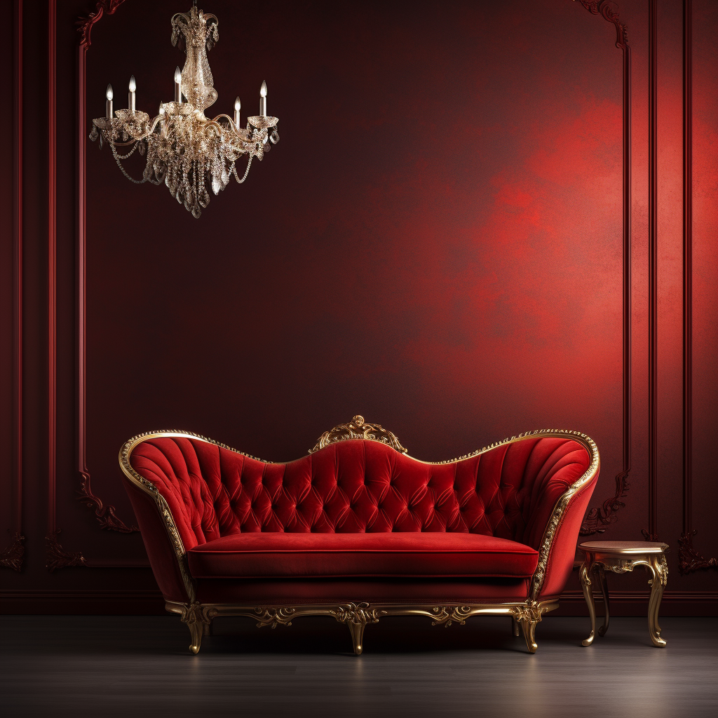 Red gold lounge background