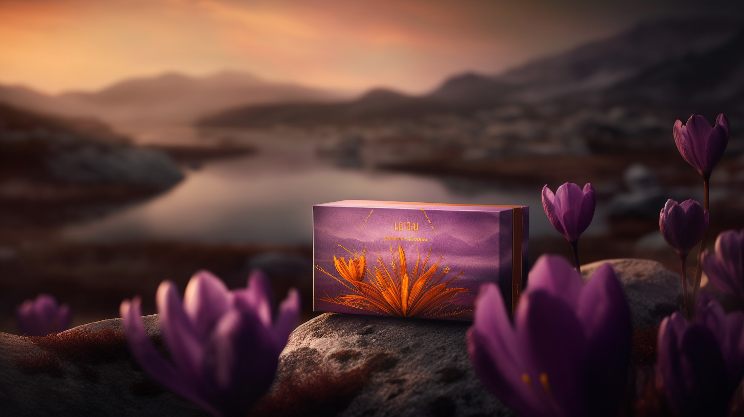 Nordic Elegance Saffron Packaging Dream