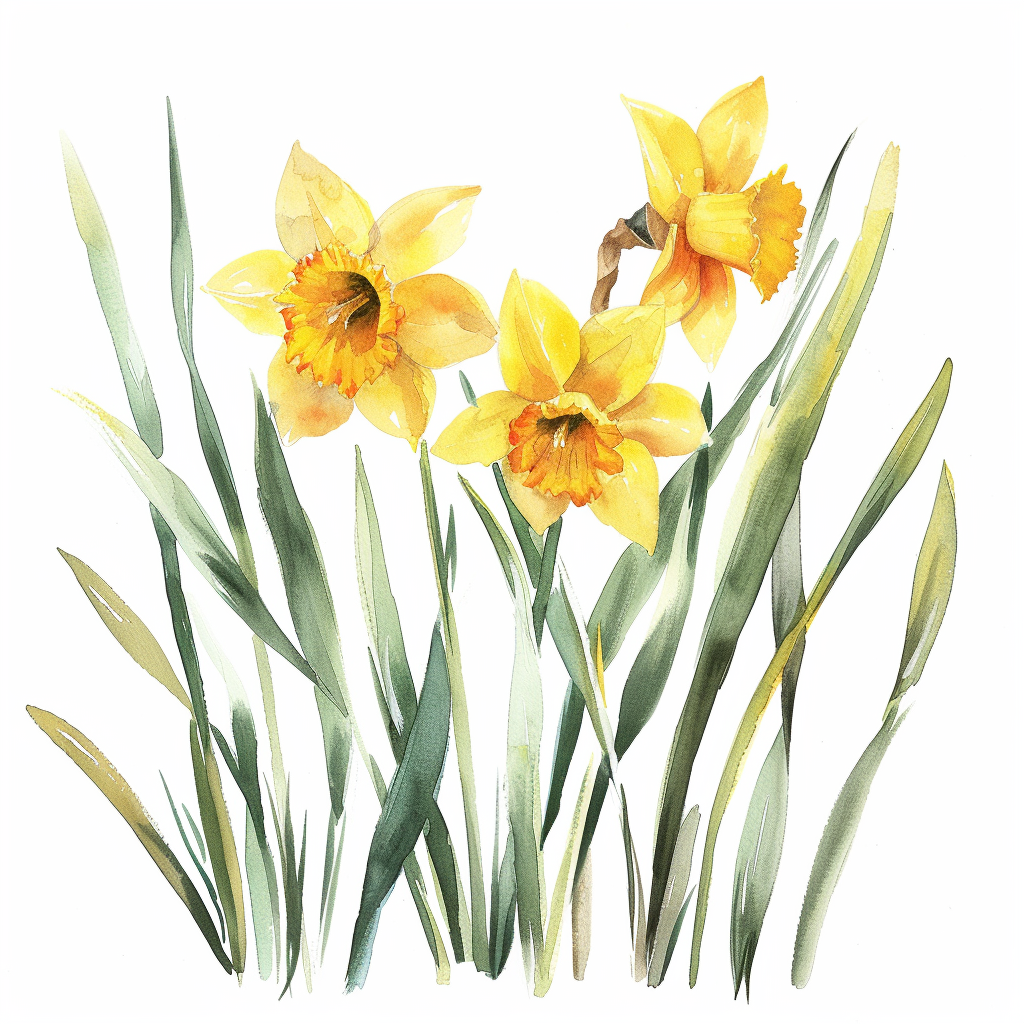 Elegant Daffodil Floral Design