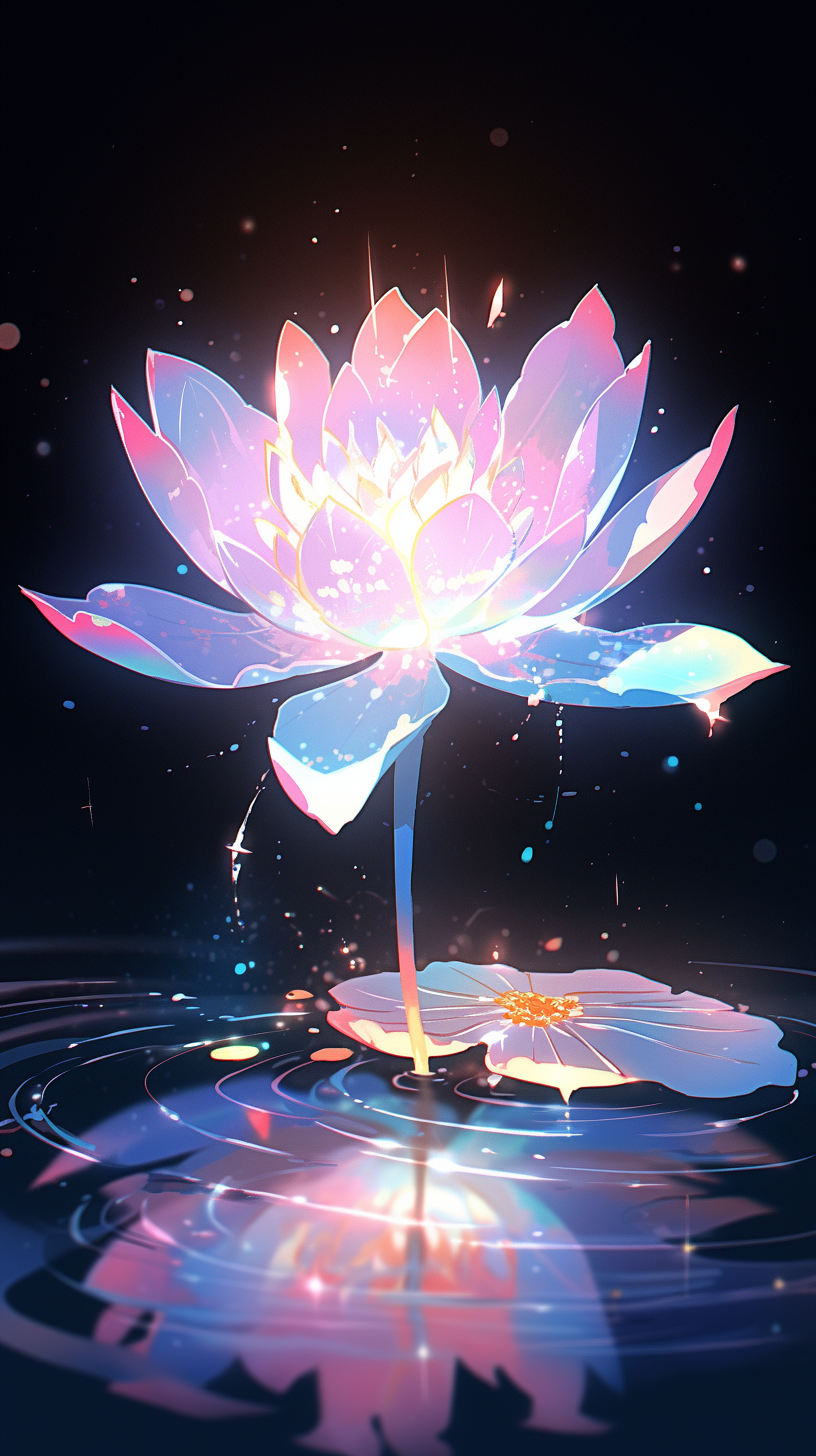 Blossoming lotus wings of talent