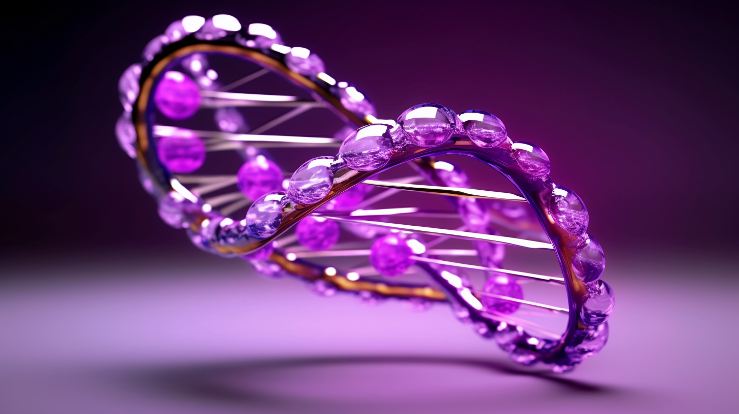 Stylized representation of DNA double helix