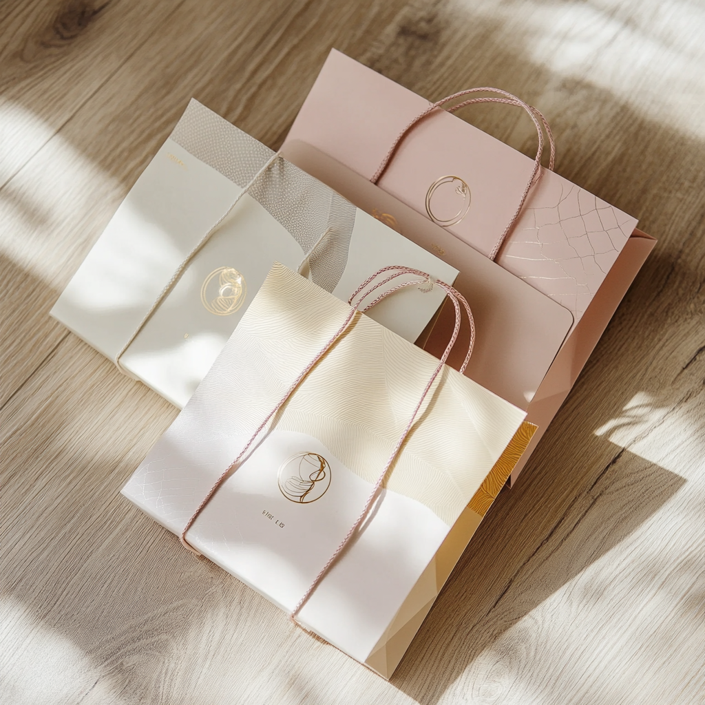 Elegant designer paper bags collection