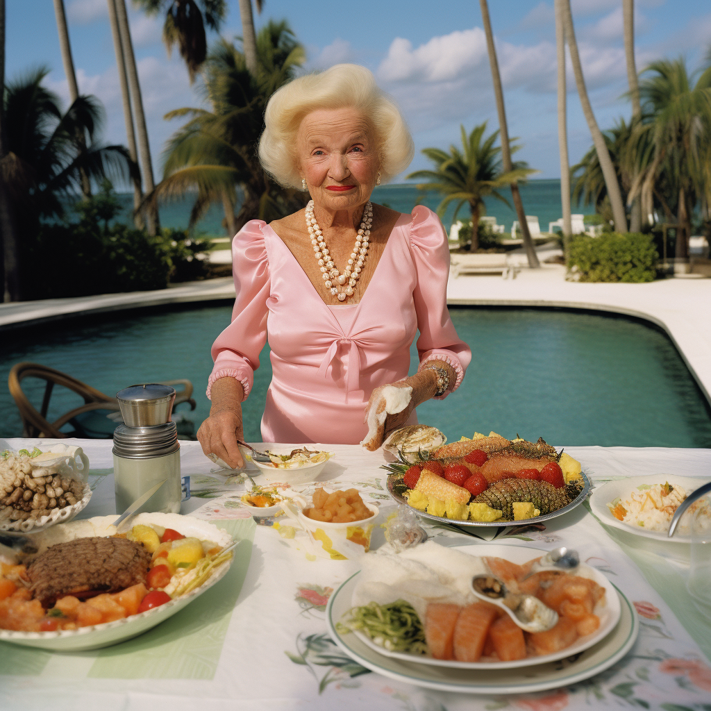 Sophisticated family enjoys dinner in elegant style