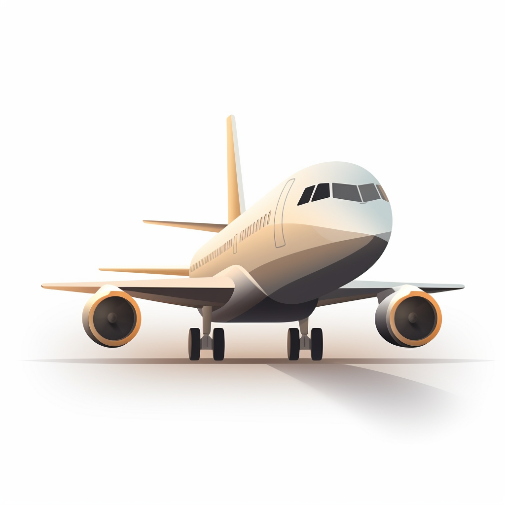 Elegant plane icon image