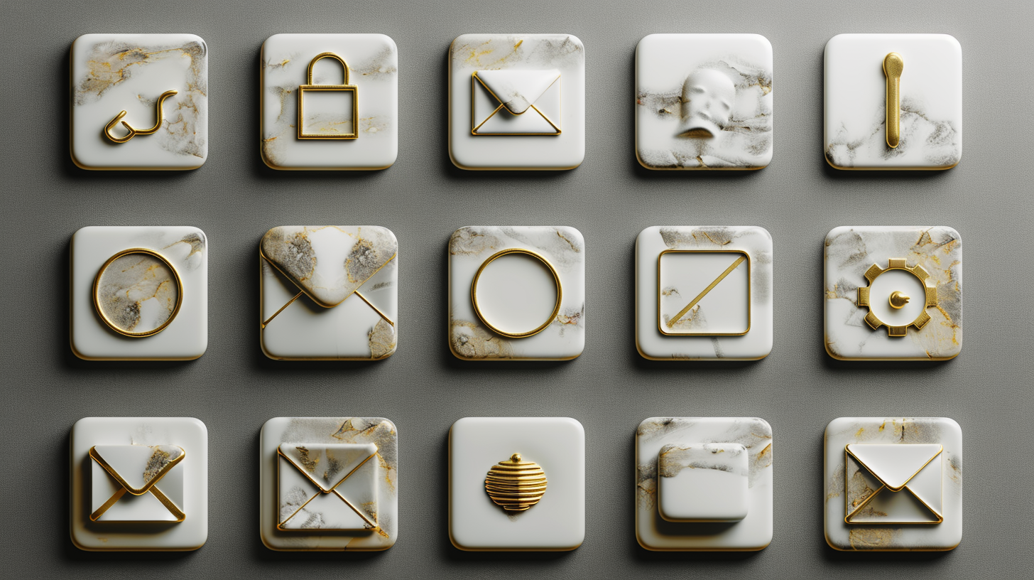 Elegant Marble Icon Pack