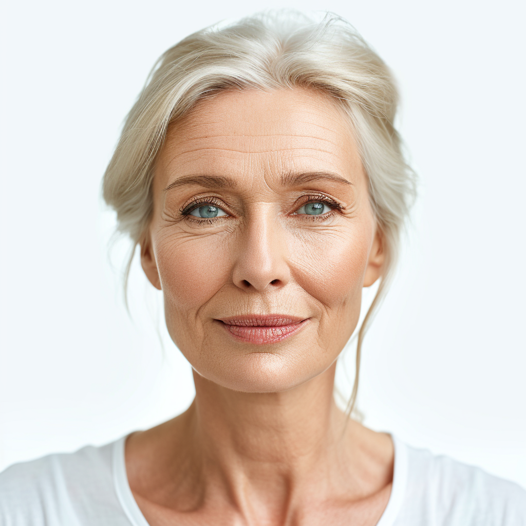 Elegant woman with healthy glowing skin